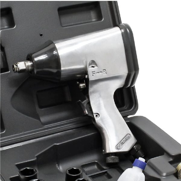 Clé à chocs pneumatique Jeu 17 pièces 320Nm Air comprimé Visseuse pneumatique Tournevis Accessoires