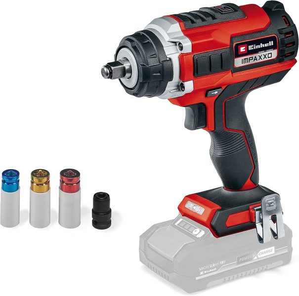 Einhell Professional Boulonneuse sans fil IMPAXXO 18/400 Power X-Change (Li-Ion, 18 V, 400 Nm, engrenage à 3 vitesses, moteur sans charbon, vendue sans batterie ni chargeur)