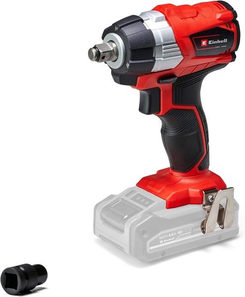 Einhell Professional Boulonneuse sans fil TE-CW 18 Li BL Solo Power X-Change (Couple maximum 215 Nm, changement de pneus, batterie puissante, avec LED, livre sans batterie ni chargeur)