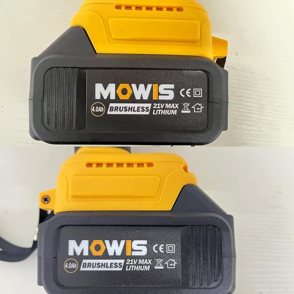 Clé à chocs sans fil MOWIS 700N.m Boulonneuse a Choc Electrique 4.0Ah Batteries 21V, Visseuse à Chocs Dimpact, 4800 tr/min, Moteur brushless, 3 vitesses variables, Lumière LED, 4 douilles