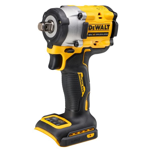 DeWalt Clé Impact sans balais XR 18 V 1/2 406 Nm avec anneau de rétention avec 2 batteries Li-Ion 5 Ah et mallette TSTAK marque, DCF921P2T-QW, Multicolore
