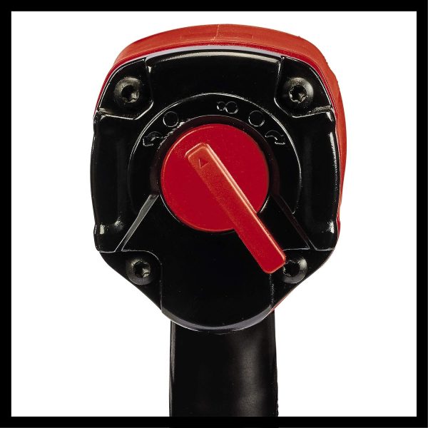 Einhell Clé à chocs pneumatique TC-PW 610 (couple max. 610 Nm, rotation gauche/droite, 10 douilles, flacon dhuile (vide), raccord, rallonge de 125 mm, coffret de transport)