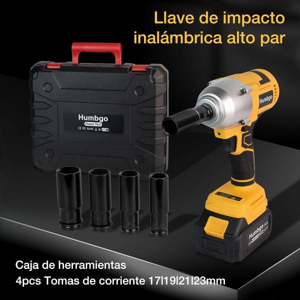 Humbgo Perceuse Visseuse Sans Fil Devisseuse - Clé à Chocs Sans Fil Brushless 700NM 21V 4.0Ah Batteries 3 Vitesses Impact Wrench Cordless Drill Driver Boulonneuse Choc Pneumatique pour Bricolage