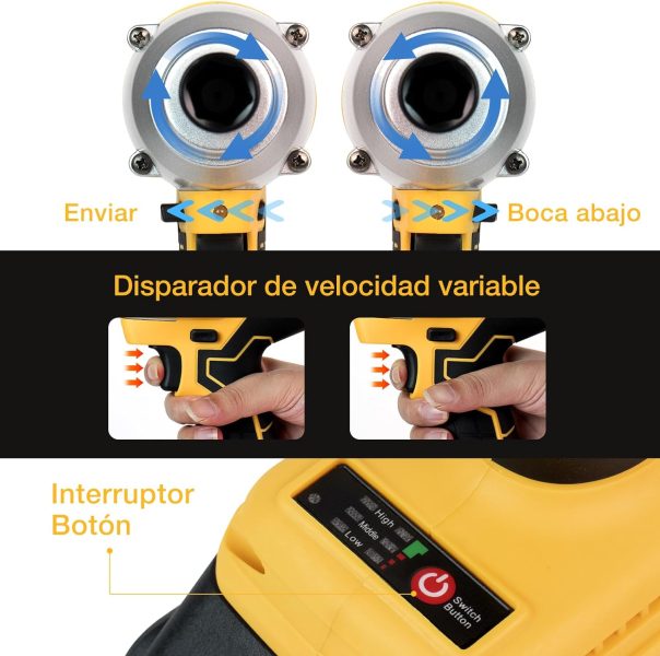 Humbgo Perceuse Visseuse Sans Fil Devisseuse - Clé à Chocs Sans Fil Brushless 700NM 21V 4.0Ah Batteries 3 Vitesses Impact Wrench Cordless Drill Driver Boulonneuse Choc Pneumatique pour Bricolage