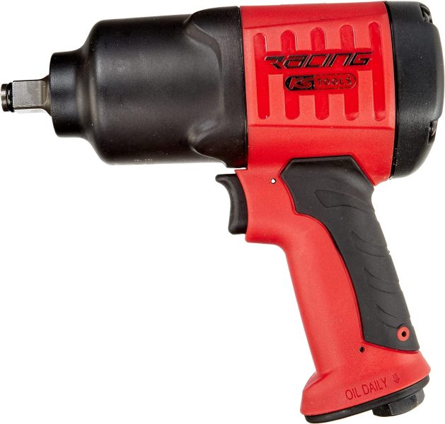 KS Tools 515.1219 - Clé à Choc Pneumatique Racing 1/2 - Boulonneuse à Choc Haute Performance - Visseuse à Choc Électrique 3 Réglages - Outil pour Travaux sur Automobiles - Puissance Jusqu’à 1200 Nm