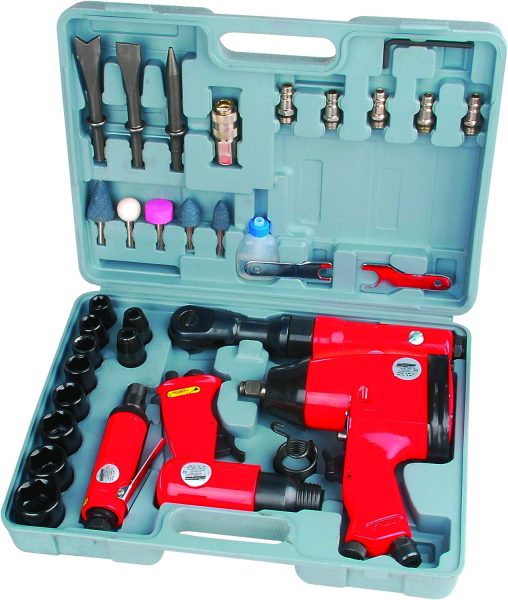 Mannesmann 15033 Set doutils air comprimé avec accessoires 33 pièces (Import Allemagne)