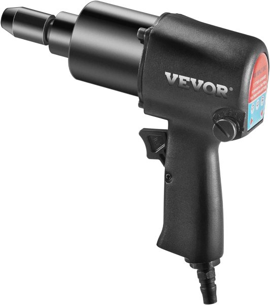 VEVOR Clé à Choc sans Fil, 660 Nm Deboulonneuse à Choc Pneumatique, Réversible Boulonneuse à Choc, Clé Choc Pneumatique Mécanisme Twin-Hammer, Coque en Aluminium et Compacte Visseuse à Choc