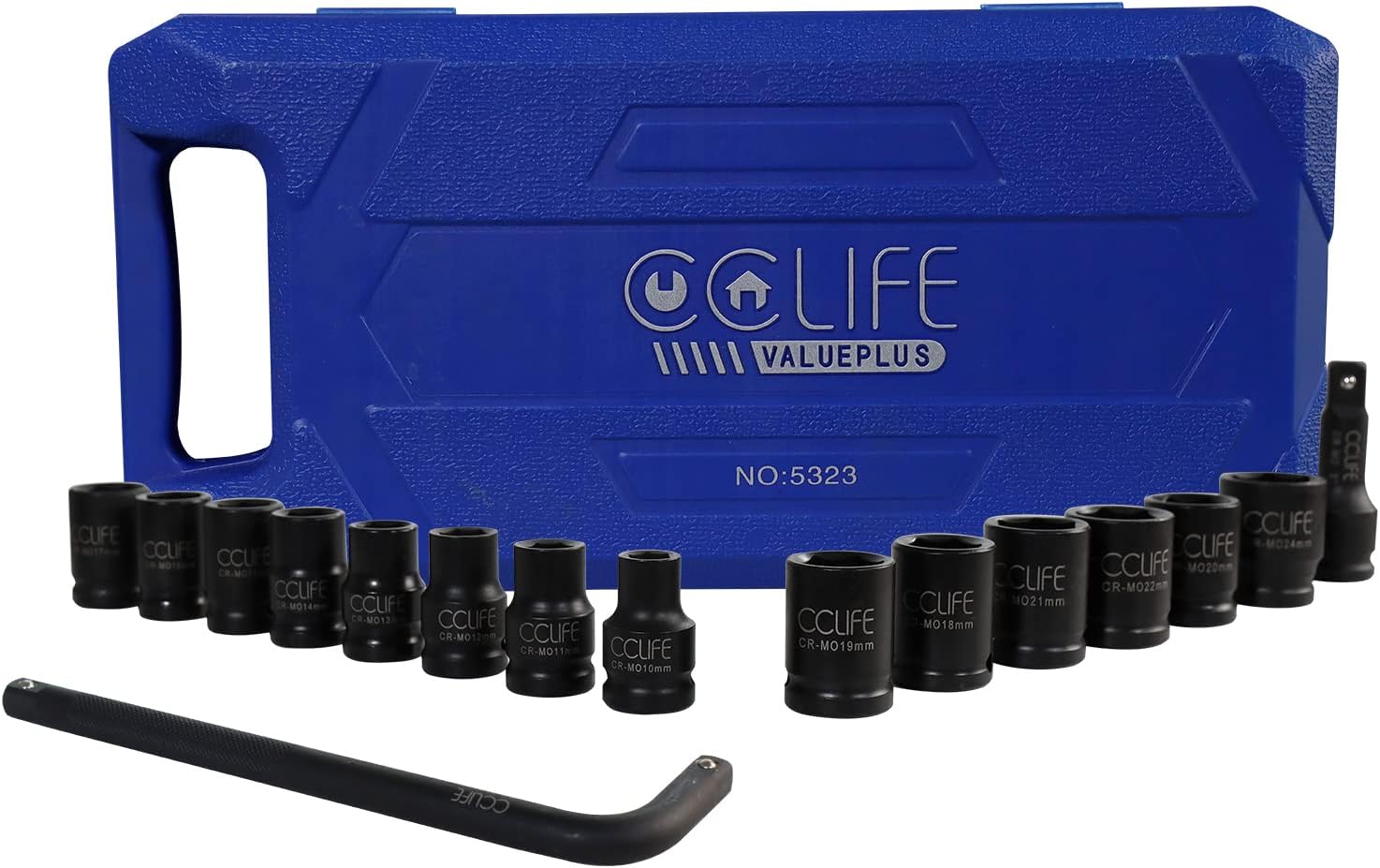 Coffret Clé à Cliquet 1/2 Et Douilles 10-24 Mm - AWTOOLS 13 Pièces - Mécanique Auto
