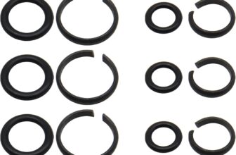 Lot de 10 bagues de retenue pour clé à choc de 1,27 cm et 3,8 cm avec joint torique, compatibles avec clé électrique/clé pneumatique