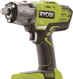 Ryobi – Boulonneuse Électrique Sans Fil 18V ONE+ 400 Nm – Clé à Chocs 3 Vitesses et 3 Couples – Fixation Carrée 1/2&Prime; et Adaptateur Hexagonal 1/4&Prime; – Inverseur de Rotation – R18IW3-0