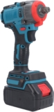 YWBL-WH Clé à Chocs sans Fil au Lithium 21V, Kit de Pistolet électrique à Torsion sans Balais de 380nm pour la Réparation Automobile à Domicile, Léger et Efficace (Prise UE)