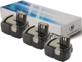Lot de 3 batteries pour Hitachi WR14DMK clé à chocs 2000mAh 14.4V – Visiodirect –