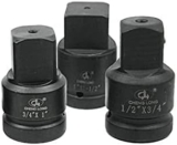 1x Réducteur à chocs, adaptateur d&rsquo;impact de 1/2&Prime; à 1&Prime;, réducteur de convertisseur d&rsquo;adaptateur pour clé à douille en acier au chrome-vanadium