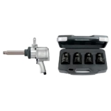 Ingersoll-Rand, Kit pour changements de pneus sur véhicules lourds avec clé à chocs à poignée révolver 1&Prime;, 295A-6 avec jeux de douilles longues (27, 30, 32, 33 mm), ENSEMBLE