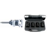 Ingersoll-Rand, Kit pour changements de pneus sur véhicules lourds avec clé à chocs à poignée droite 1&Prime;, 285B-6 avec jeux de douilles longues (27, 30, 32, 33 mm), ENSEMBLE