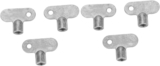 Uonlytech 6 Pièces Vanne De Commutation De Soupape D&rsquo;Échappement Clé De Plomberie Clés De Valve D&rsquo;Air Du Robinet D&rsquo;Eau Clé De Purge Clé De Robinet Pieds De Table Basse En Bois Clés De