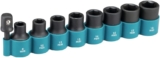 Ensemble de 8 douilles + adaptateur 1/4&Prime; pour visseuse à chocs – MAKITA B-54645