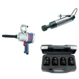 Ingersoll-Rand, Pack pour changements de pneus sur véhicules lourds avec clé à chocs 1&Prime;, 2175MAX-6 avec jeux de douilles longues (27, 30, 32, 33 mm) et lustreuse pneumatique, ENSEMBLE
