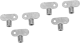 Hemobllo 6 Pièces Vanne De Commutation De Soupape D&rsquo;échappement Clé à Robinet Clé De Robinet De Radiateur Indicateur D&rsquo;humidité Des Plantes Alliage De Zinc Déflation Soupape De Commutation
