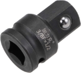 sourcing map Adaptateur de douille à chocs 3/8&Prime; (femelle) x 1/2&Prime; (mâle) pour une utilisation avec clés à choc, barres de disjonction, cliquets, acier CR-MO