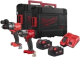 Milwaukee M18FPD3 & M18FMTIW2F12 Kit de perceuse combinée et clé à chocs 1,27 cm M18FPP2F3-502X