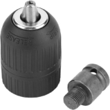 Mandrin de perçage, mandrin de perçage sans clé 2-13 mm 1/2 « -20UNF avec adaptateur de mandrin 1/2 » pour conversion de clé à chocs