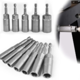 STCRERAG 12 PCS Douille Visseuse Magnétique 6-19mm Douille Visseuse à Choc en Acier Allié au Chrome Vanadium Adaptateur Hexagonal Magnétique pour Tournevis Électrique, Clé à Douille