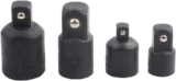 Lot de 4 Adaptateurs et Réducteurs de Douilles à Chocs, Ensemble de Convertisseurs de Tournevis pour Douilles 1/2&Prime;, 3/8&Prime;, 1/4&Prime; Adaptateurs de Clé à Douille