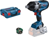 Bosch Professional BITURBO clé à chocs sans fil GDS 18V-1050 HC (couple de serrage 1,050 Nm, couple de rupture 1,700 Nm, incl. module de connectivité, sans batteries et chargeur, en L-BOXX 136)