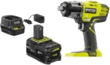 Ryobi R18IW3-0 Batterie pour clé à chocs 18 V ONE+ 1/2&Prime; Quadro 400 Nm Kit 4,0 Ah