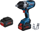 Bosch Professional Boulonneuse sans-fil BITURBO GDS 18V-1000 GDS 18V-1050 H (couple de serr. 1050 Nm, couple de desserr. 1700 Nm, 2 batt. ProCORE18V 5.5Ah, charg. rapide GAL 1880 CV, ds L-BOXX)