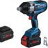 Kielder Clé à chocs ultra compacte 3/8&Prime;, kit 2 x 4,0 Ah