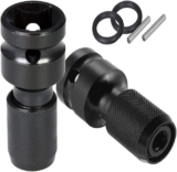 Shallho Lot de 2 adaptateurs de douille hexagonales femelles à libération rapide 1/2&Prime; vers douille hexagonale femelle pour clé à frapper