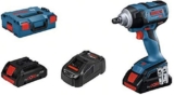 Bosch Professional Système Sans-fil 18V Boulonneuse GDS 18V-300 avec 2 batteries 18V 4.0 Ah ProCORE + chargeur GAL 18V-40 en L-Boxx Bleu