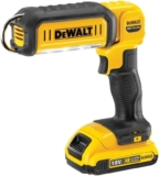 DEWALT – Lampe LED XR 18V – DCL050-XJ – Lampe à Faisceau Large Vendue Sans Batterie, Ni Chargeur – 2 Réglages de Luminosité – 250-500 Lumen – Tête Articulée – Classe FR IP54