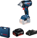 Bosch Professional système 18V: clé à chocs sans fil GDS 18V-400 (2 batteries GBA 18V 5.0Ah, chargeur rapide GAL 18V-40, valise)