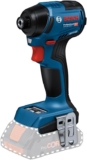 Bosch Professional 18V System visseuse à chocs sans-fil GDR 18V-220 C (jusqu’à 3 400 tr/min, couple de 220 Nm, moteur sans charbon, sans batterie ni chargeur, avec 1 clip de ceinture, 1 porte-embout)