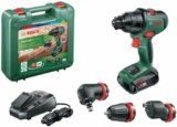 Bosch Home and Garden Bosch perceuse-visseuse à percussion sans fil AdvancedImpact 18 (1 batterie, système 18V, avec accessoires, dans une boîte en carton)