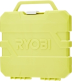 RYOBI – Perceuse-Visseuse à Percussion 18V ONE+ – 2 Vitesses – Livrée avec 1 Batterie Lithium+ 2,0Ah et 1 Batterie Lithium+ 4,0Ah, 1 Chargeur et 1 Sac de Rangement – R18PD2-242S & – Mallette 127 acces