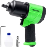 DOTOOL Clé à choc pneumatique à entraînement carré de 1,2 cm – Robuste – Sortie dynamométrique – Double marteau – 7800 tr/min – Pour réparation automobile
