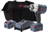 Ingersoll-Rand W7252-1/2&Prime; 20V Cle a Choc Sans Fil avec Enclume de 2&Prime;, Cle a Choc Electrique en Kit avec 2 Batteries, 5 AH et Chargeur dans un Coffret à Outils