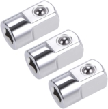 sourcing map Adaptateur Douille Réducteur 1/4 Pouce Femelle à 1/2 Pouce Mâle Cr-V Acier 3Pcs