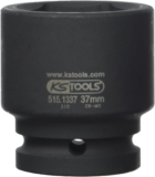 KS Tools 515.1337 – Douille à chocs 6 pans 3/4 », 37 mm – Uniquement pour utilisation à chocs – En Chrome-Molybdène