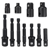 Treki Jeu de 12 Socket Adaptor Converter Clé d&rsquo;écrou de forets 4 Adaptateurs Réducteurs 8 socket Extension Adaptateur Pour Clés à Rochet Clé à Douille 1/2&Prime; 3/8&Prime; 1/4&Prime; Adaptateur d&rsquo;Impact