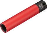 ViGOR – Clé à douille à chocs extra longue V5932, douille de clé pour actionnement de machine, efficace, entraînement : carré creux 12,5mm (1/2 pouce), sortie : hexagone extérieur