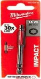 Milwaukee 4002395385454 Embout de Vissage pour Visseuses à Chocs, Noir