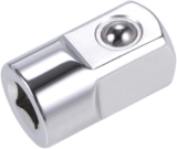 sourcing map Adaptateur Douille Réducteur 1/4 Pouce Femelle à 1/2 Pouce Mâle en Cr-V Acier Douille Augmentateur