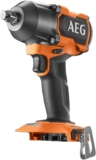 AEG – Boulonneuse à Chocs Sans Fil – Couple jusqu&rsquo;à 785 Nm – 4 Modes dont 1 Autostop – Moteur Brushless – Revêtement Softgrip et Crochet de Ceinture – Compatible Batterie Pro18V – BSS18MTF12BL-0