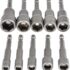 Ensemble d&rsquo;Adaptateurs pour Douilles, 10 piéces, 1/4&Prime;, Embouts Hexagonaux de 6 à 15mm, Pour Perceuse Électrique et Clé à Chocs