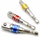Lot de 3 adaptateurs de douilles à choc pour tourne-écrous 1/4&Prime;, 3/8&Prime; et 1/2&Prime;